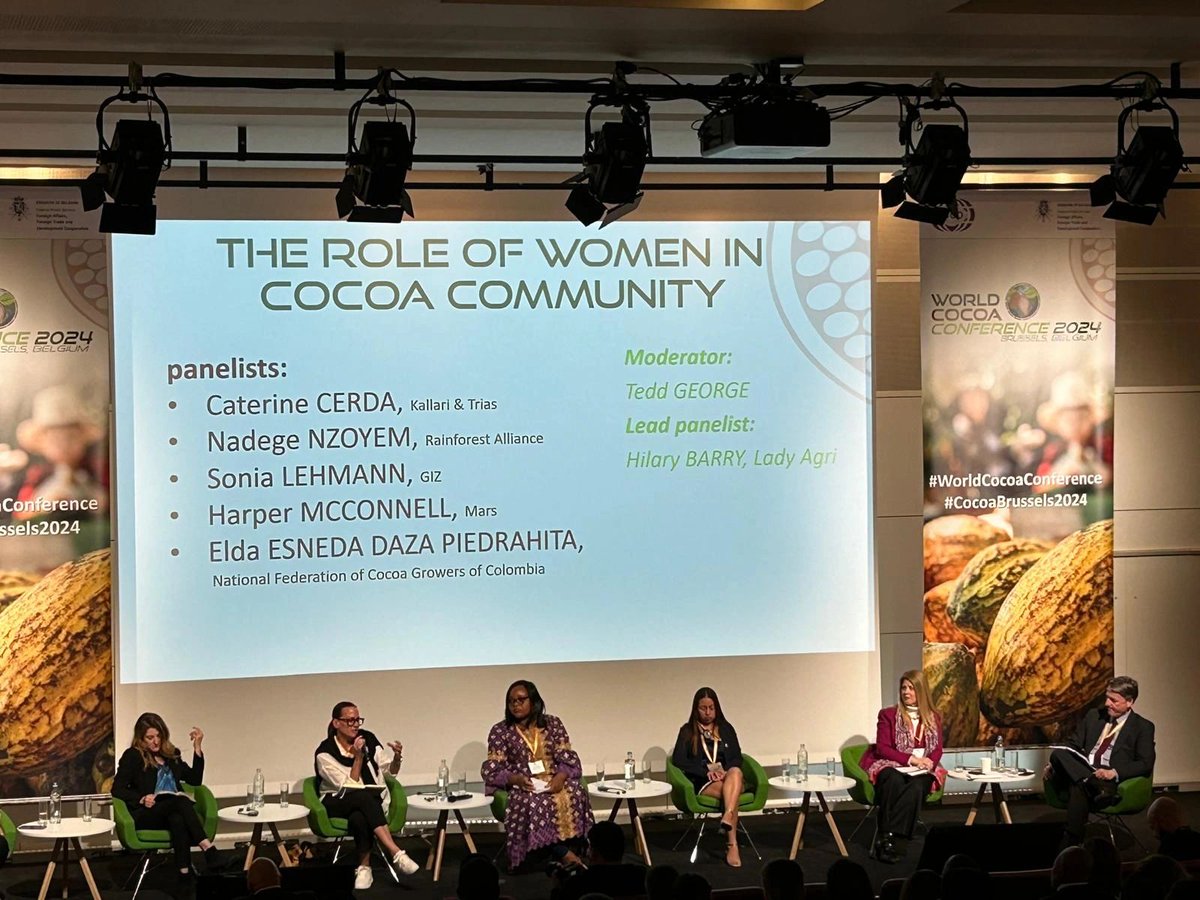 Finally recovered from a whirlwind three days at the @IntlCocoaOrg #WorldCocoaConference in #Brussels last week. #Sustainability and #livingincome were key themes with a focus on supporting farmers to ensure the future of #cocoa