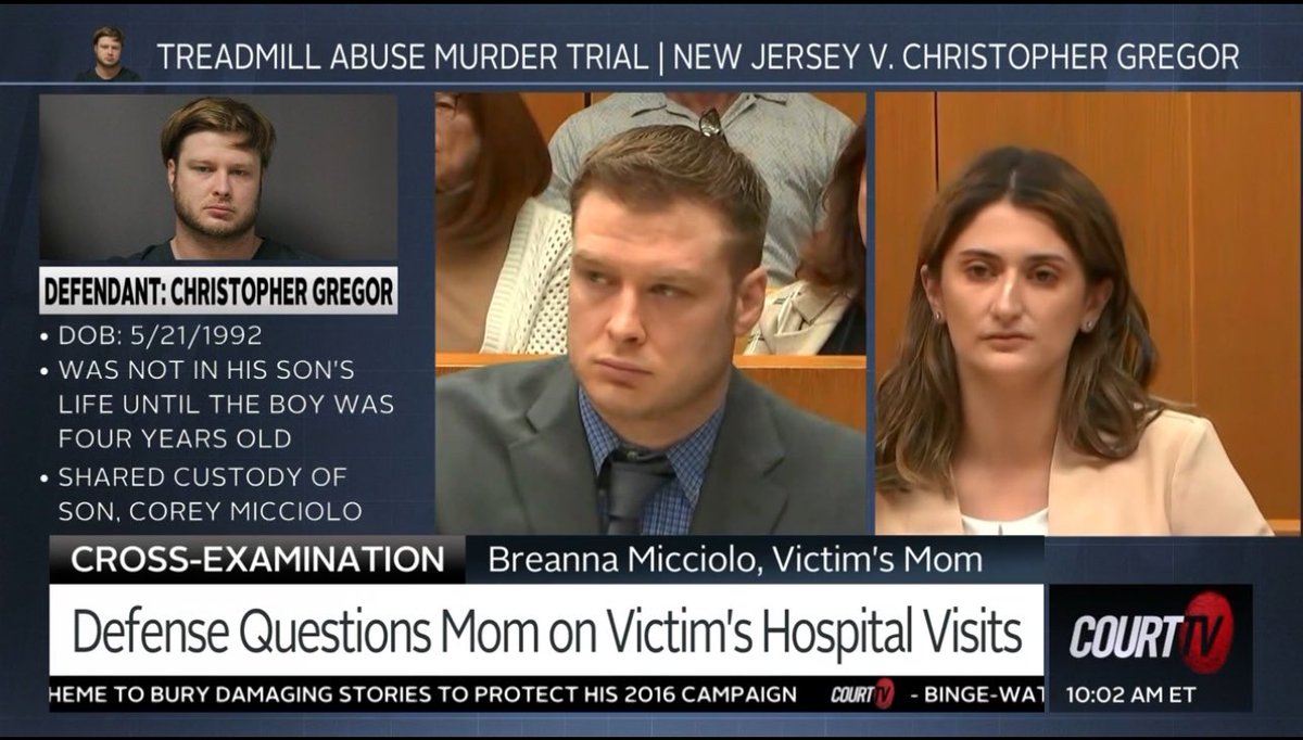 BACK ON CROSS! 💯⚖️ Corey Micciolo’s mother is back on the stand. The defense attorney is outstanding!!!
@CourtTV #TreadmillAbuseTrial
