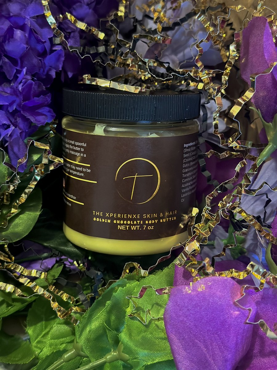 Y'all ready glow baddies? ✨ Golden Chocolate Body Butters OUT NOW‼️✨🍫🧈 slide in the dm’s