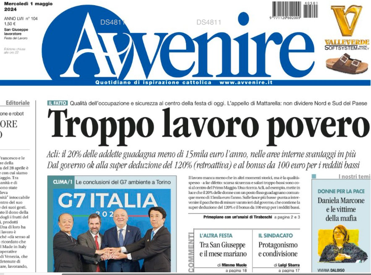 Lavoro, l’urgenza di una visione sul futuro. Oggi mia analisi su @Avvenire_Nei avvenire.it/attualita/pagi… #OpenAccess