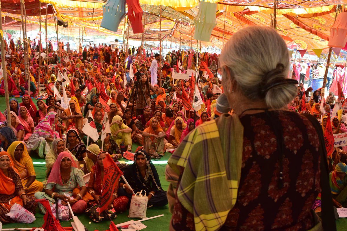 C o l o u r s. #InternationalLabourDay 'We should demand accountability from governments by being organized and aware' Aruna Roy Mazdoor Mela Bhim, Rajasthan