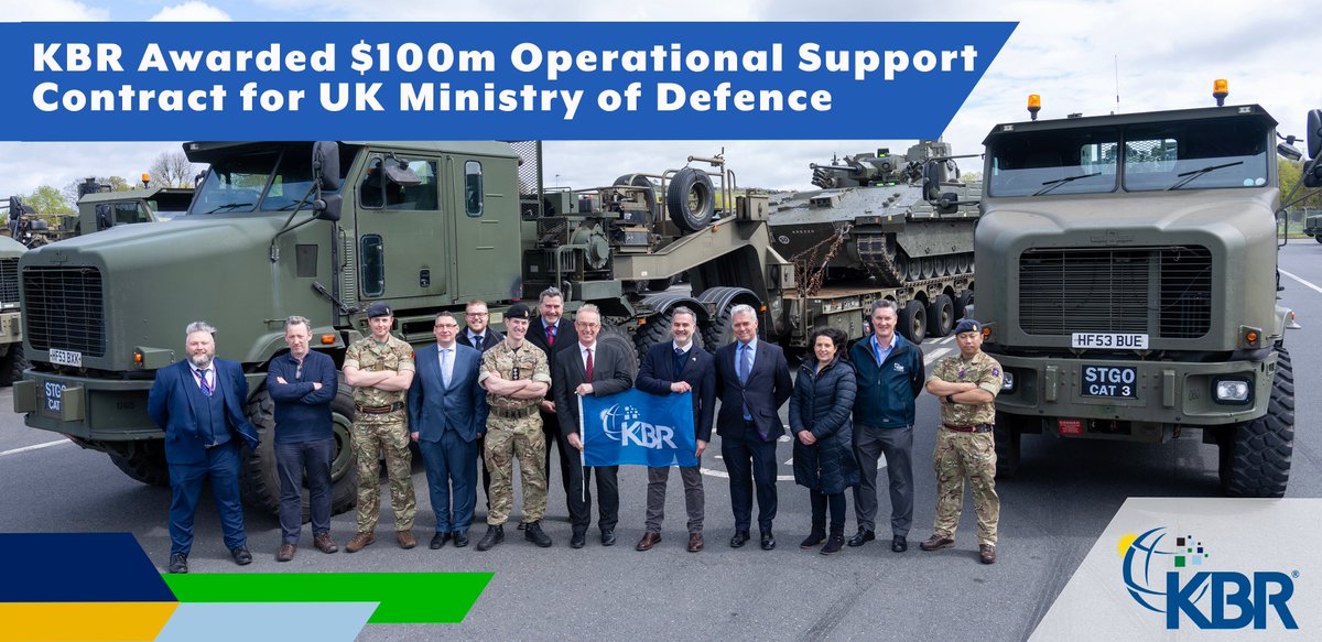 #KBR has extended its support to the UK Ministry of Defence (MOD) with the award of a contract worth more than $100m, with options, to provide unique heavy lift movement services of front-line equipment for the British Army. This pivotal agreement will see us providing a fleet