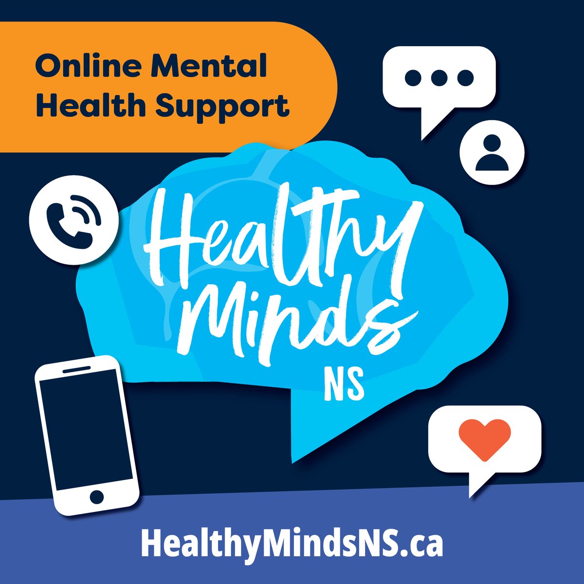 May is mental health awareness month. Post-secondary students have access to free mental health supports 24/7 through #HealthyMindsNS. You are not alone, no matter what you are experiencing. Visit healthymindsns.ca/#services to learn more.