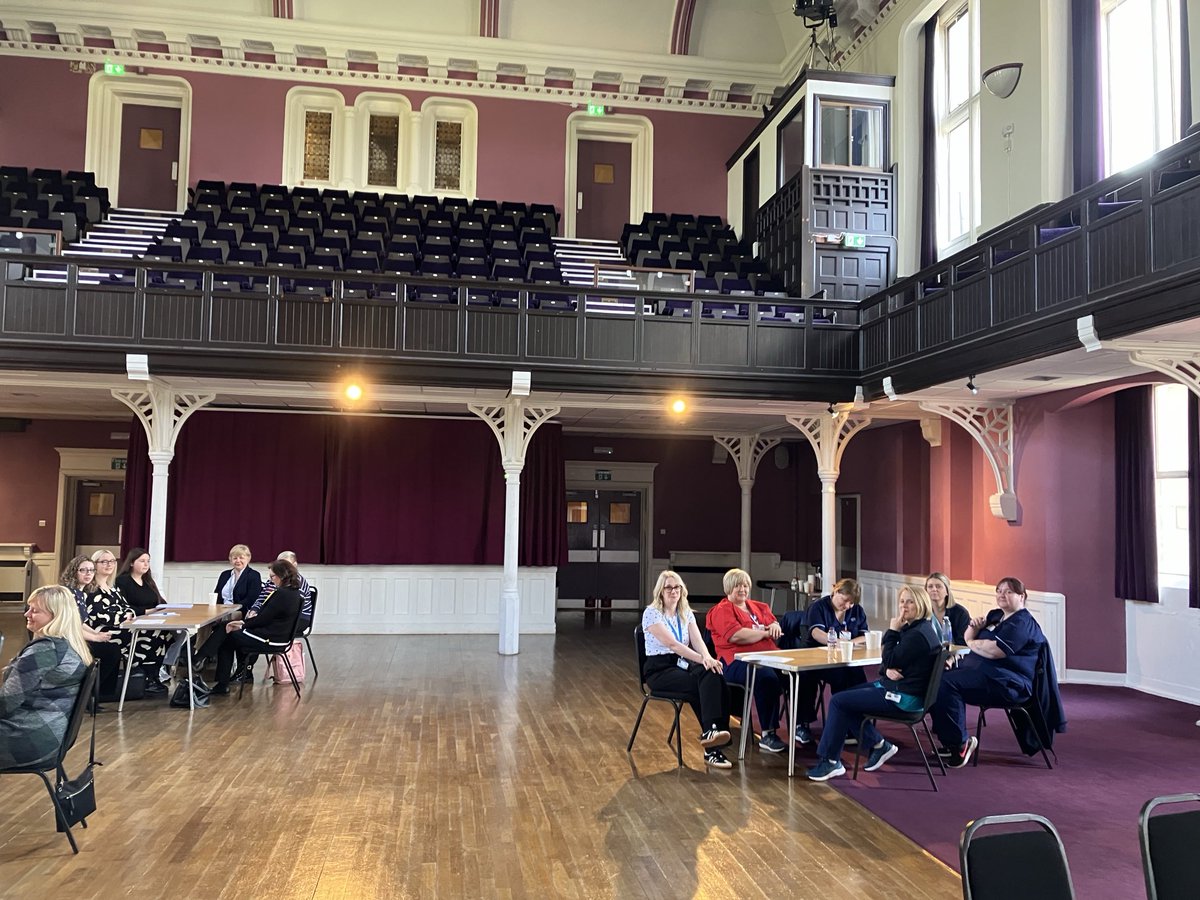 In the stunning Alloa town hall ⁦@ClacksCouncil⁩ for latest engagement with those interested in delivery and receipt of palliative and end of life care as we develop a Forth Valley strategy on these issues ⁦@cshscp⁩ ⁦@FalkirkHSCP⁩ ⁦@NHSForthValley⁩