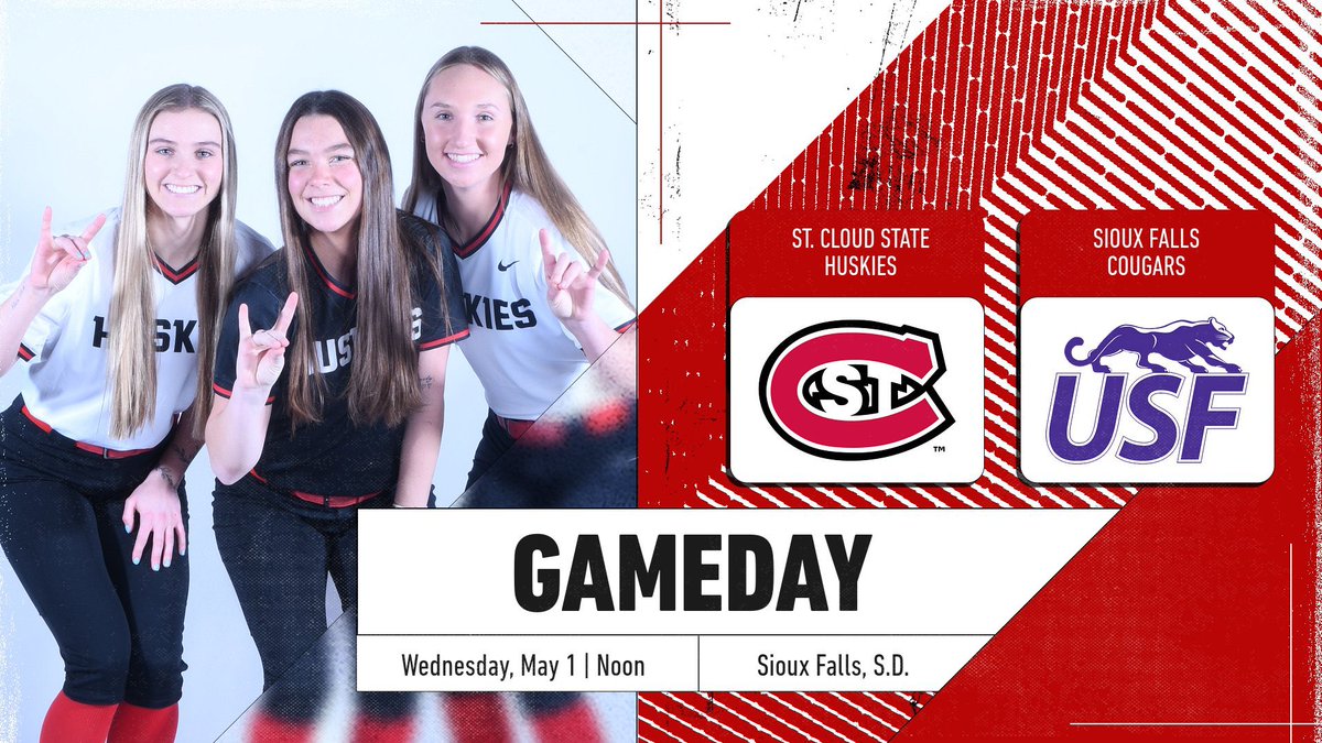 St. Cloud State Softball (@scsuhuskies_sb) on Twitter photo ๐๐จ๐ฌ๐ญ๐ฌ๐๐๐ฌ๐จ๐ง. ๐๐ญ๐๐ซ๐ญ๐ฌ. ๐๐จ๐ฐ.
๐ Sioux Falls
โ Noon
๐ Sioux Falls
๐๏ธ Bowden Field
๐ tinyurl.com/SB-Pr-4-30
๐บ tinyurl.com/SB-LS-5-1 ($)
๐ tinyurl.com/SB-NSIC-Stats
โน๏ธ tinyurl.com/SB-NSICT-HP
๐๏ธ tinyurl.com/SB-NSIC-Tix
#PackMentality ๐พ | #HuskiesSoftball ๐ฅ ๐๐จ๐ฌ๐ญ๐ฌ๐๐๐ฌ๐จ๐ง. ๐๐ญ๐๐ซ๐ญ๐ฌ. ๐๐จ๐ฐ.
๐ Sioux Falls
โ Noon
๐ Sioux Falls
๐๏ธ Bowden Field
๐ tinyurl.com/SB-Pr-4-30
๐บ tinyurl.com/SB-LS-5-1 ($)
๐ tinyurl.com/SB-NSIC-Stats
โน๏ธ tinyurl.com/SB-NSICT-HP
๐๏ธ tinyurl.com/SB-NSIC-Tix
#PackMentality ๐พ | #HuskiesSoftball ๐ฅ