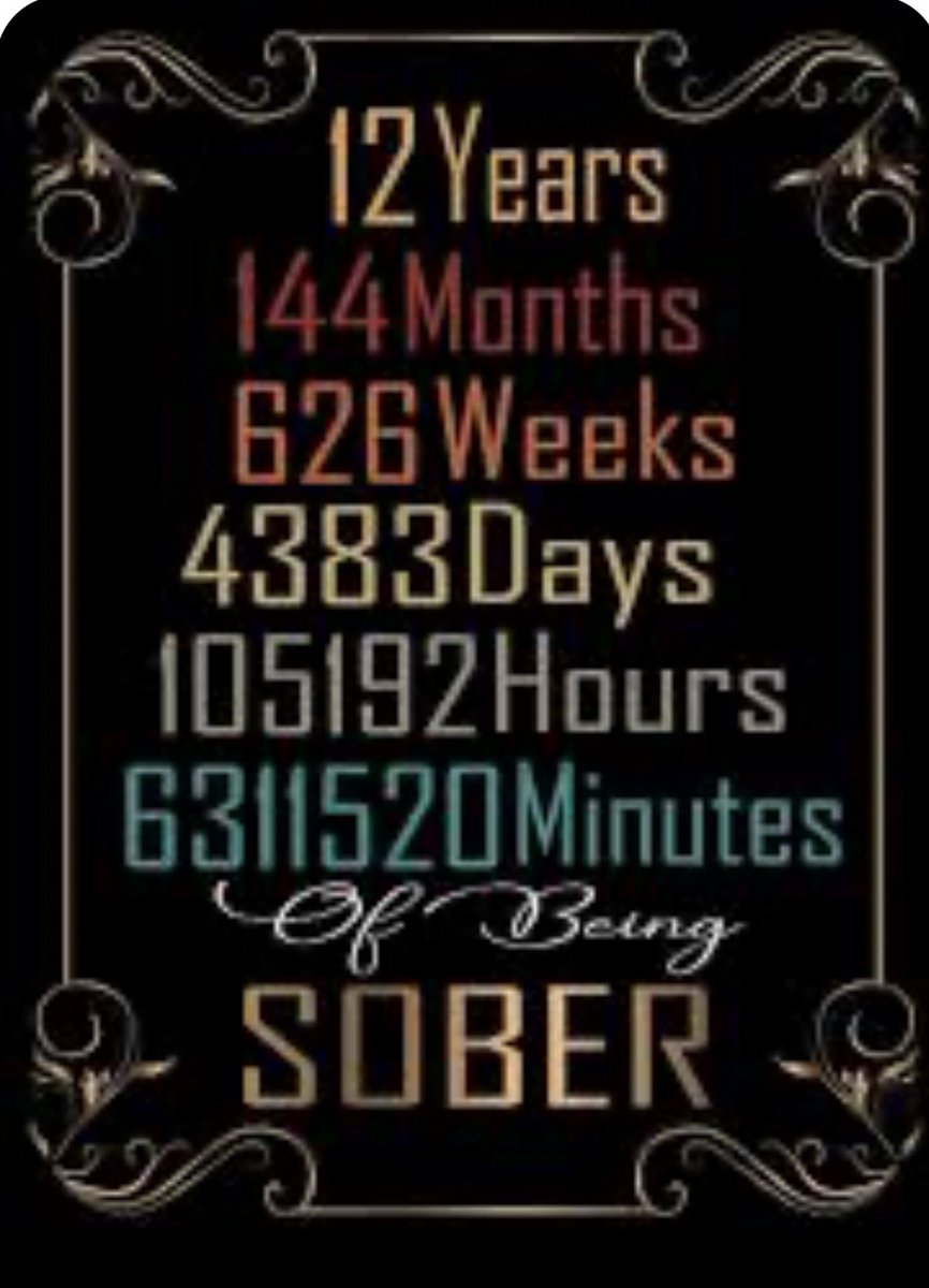 Woke up this morning with a dozen years in #Recovery from drug/alcohol addiction. 

I am a grateful recovering addict and most definitely a work in progress. 

I. Am. Proud. Of. Me. 🙏
❤️❤️❤️❤️❤️
#WeDoRecover #odaat #RecoveryPosse #ThePromises