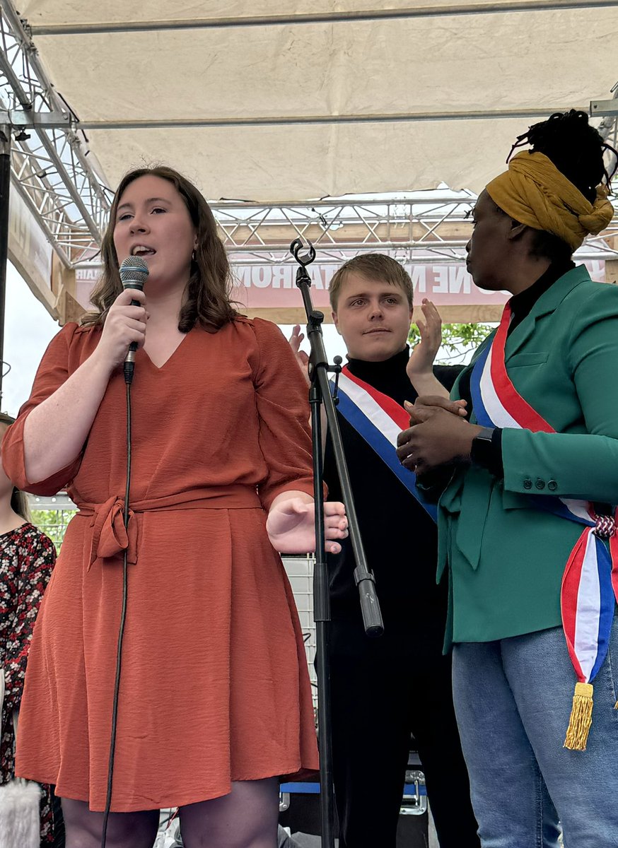 « Ensemble nous avons fait le choix de l’union pour les travailleurs, pour le climat, pour la justice sociale, pour l’écologie ! » @Camille_Hachez #UnionPopulaire