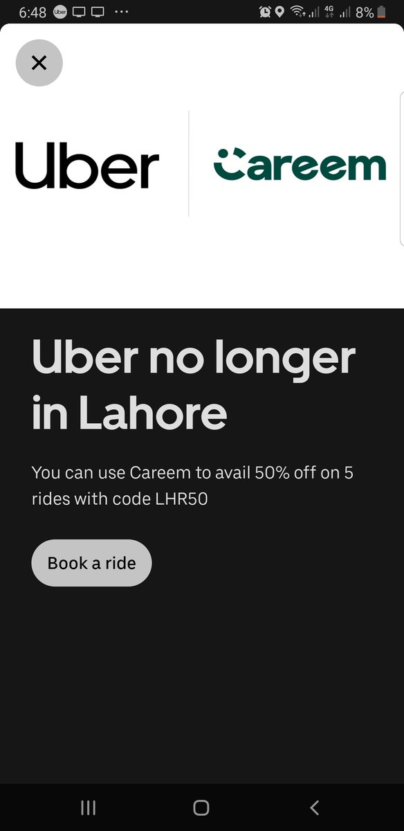 Thanks to Regime Changers. Another milestone achieved.

#uber #regimechange #Pakistan