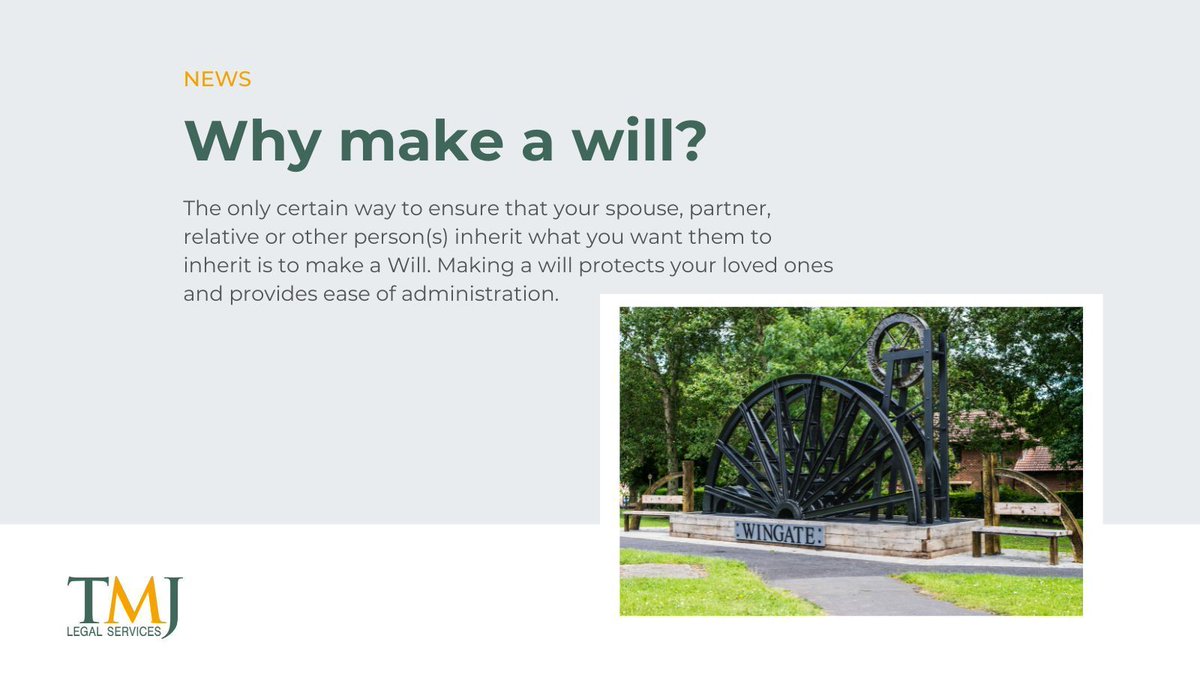 This article by trainee solicitor, Olivia Green emphasises the importance of making a will and regularly reviewing it.

buff.ly/3TzD8br #WillWriting #MakingAWill #Inheritance #HartlepoolSolicitor #LegalAdvice