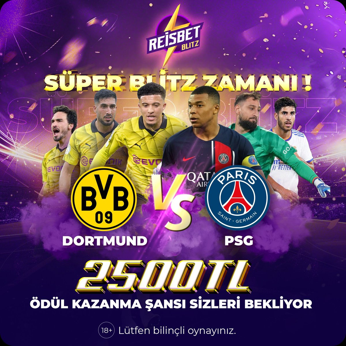 😍😍Reisbet  Blitz

👉Dortmund vs PSG

🤑🤑Doğru Tahmin Yapan Herkese 2.500 TL 🤑🤑

😚RT + Fav 3 Arkadaşını Etiketle 

👽Katılım:l24.im/Zlu

#nakit #bonus #reisbet