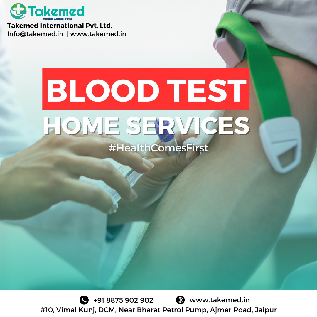 Experience the Future of Healthcare Today! 🚀💉

With our Blood Test Home Services, we bring personalized care right to your doorstep. 

Dial 📞 +91 8875 902 902 or visit takemed.in to book your appointment today! 

Because at Takemed, #HealthComesFirst 💚🏠
