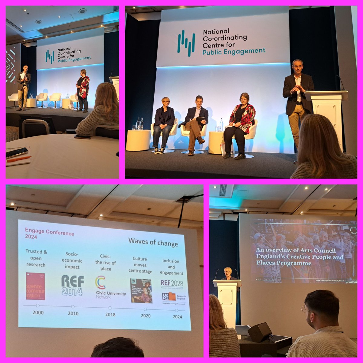 Great to be @NCCPE #Engage2024 opening plenary looking how far the PE agenda has come since 2008 and what the future might hold. Relfecting on our engagement journey at Newcastle, its great to be here with some of our brilliant team and colleagues from across the University.