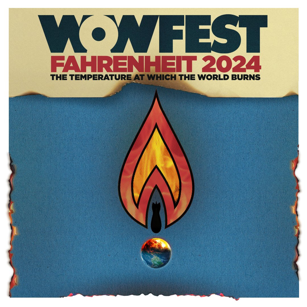 🧵(1/6) WOWFEST: FAHRENHEIT 2024 kicks off today 🔥🌍! Throughout #May we will unite writers, artists, audiences to highlight the urgent need for change through writing, performance, & #activism. 🎟️ tinyurl.com/37t7cdf8