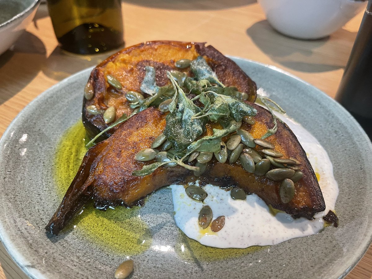 BronFredericks's tweet photo. Each year the Qld Country Womenโs Assoc (#QCWA) selects a primary product to profile & incorporate into activities, inc QCWA #CountryKitchens activities. This year itโs #pumpkin & so I thought Iโd order roast pumpkin along with another small plate from Patinaโs at UQ. ๐ ๐ ๐๐ https://t.co/JdOe1TLE5j