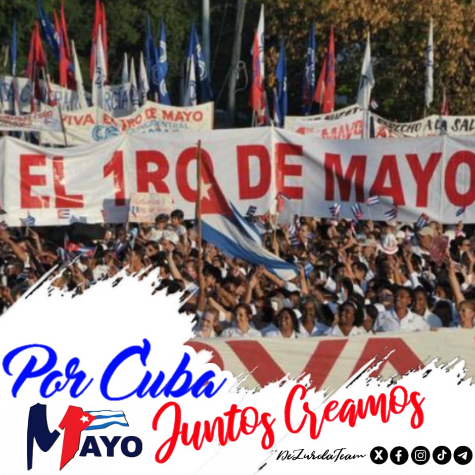 ¡Llegó el #1Mayo!. Felicidades #Guantánamo, felicidades #Cuba. Colmemos nuestras plazas de alegría, con la convicción de que juntos somos una fuerza invencible. #JuntosPodemosMás #FidelEntreNosotros @DiazCanelB @PartidoPCC