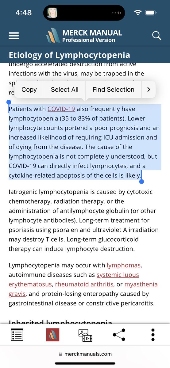 This is bacterial pneumonia. Does SARS-Cov-2 deplete CD4 cells? Yes. They have the immune system of an AIDS patient and are well on their way to death.