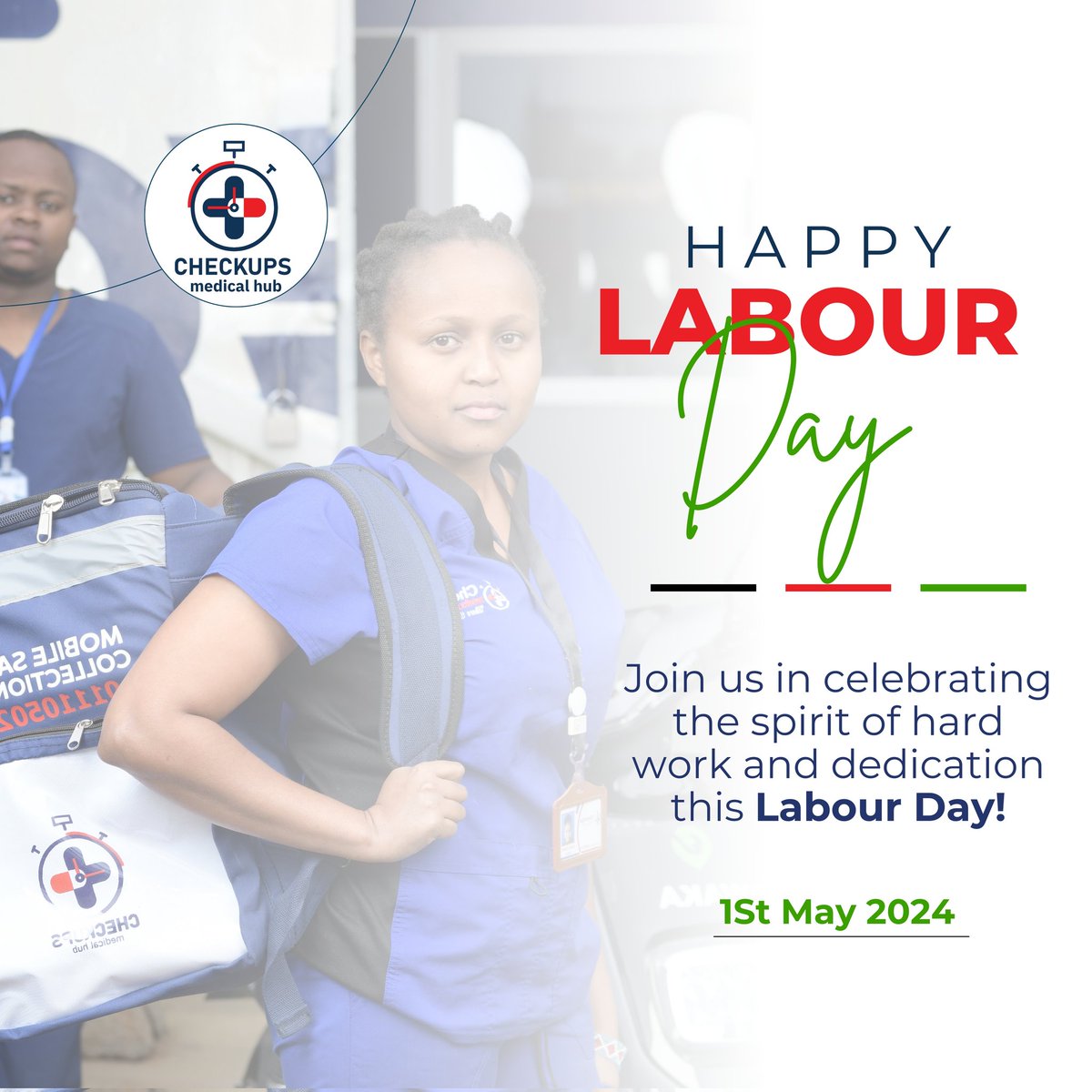 Happy Labor Day everyone. We celebrate each one of you for your spirit of work and dedication!!

For urgent care and dispatch medicine call 0111 050 290

#laborday 
#CheckUpsMedical
#EmbraceWellbeingWithCheckUps