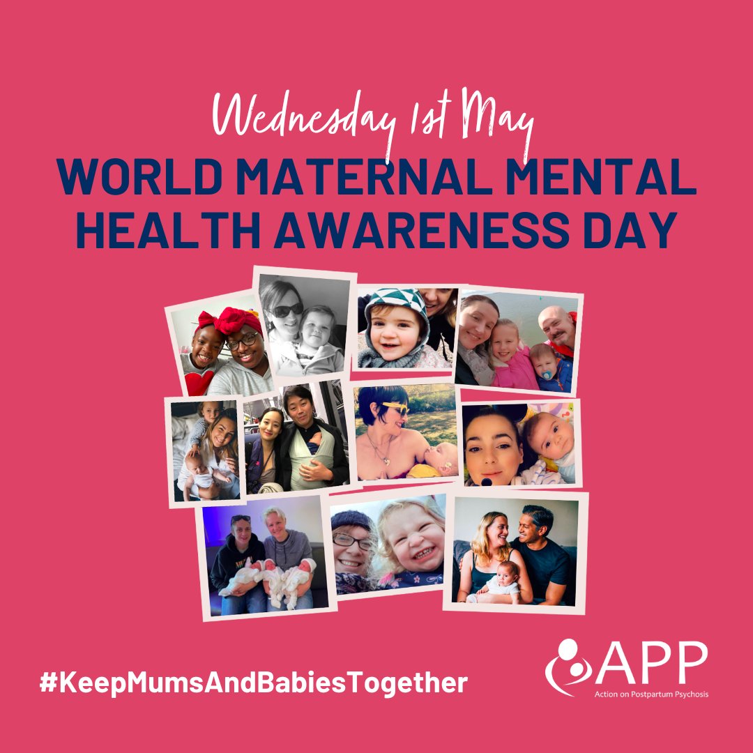 Today is World Maternal Mental Health Awareness Day. Join @ActionOnPP's call for access to Mother and Baby Units for mums who experience postpartum psychosis wherever they live in the world. #KeepMumsAndBabiesTogether #MumBabyTogetherNI @PMHPUK @WMMHday