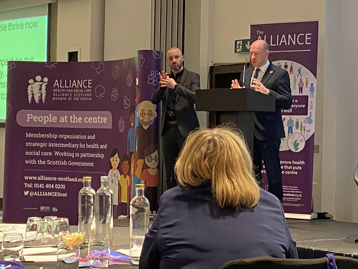 Interesting to hear can sec @neilcgray support the role of the third sector in health & social care reform. I look forward to that turning into action through the National Care Service and the development of closer partnerships between the NHS and charities. #ALLIANCEConf24