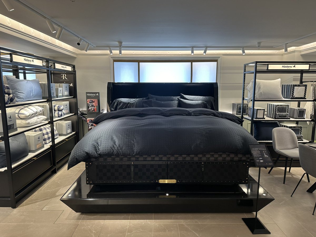 And continuing my day on another planet today, guess how much this bed is? Wrong. It’s £780,000. Yep, seven hundred and eighty thousand pounds. And yes, I did jump up and down on it. I couldn’t help myself.