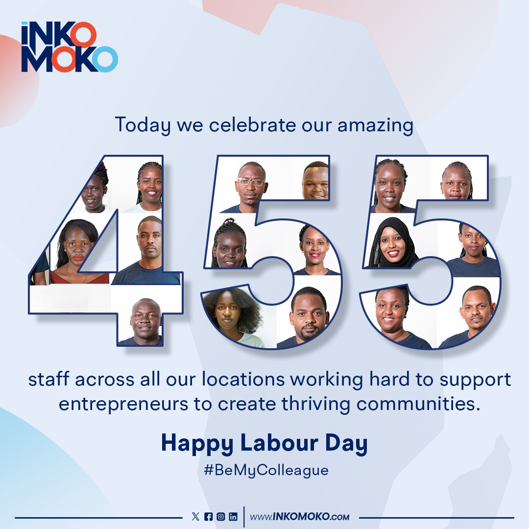 On this #LabourDay, we celebrate our incredible team and community. Your hard work, enthusiasm, and commitment are the driving force behind our growth. #WeAreInkomoko #BeMyColleague #Teamwork