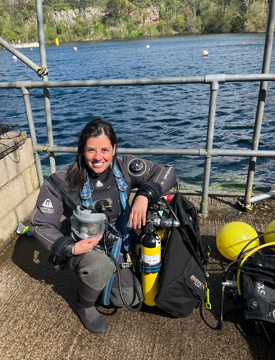 Wishing Clara Fuquen well in her future career as an underwater archaeologist in Ireland following recent commercial dive qualifications at @AndarkDiving Southampton. Supported by @NationalMons @DeptHousingIRL @noonan_malcolm #underwaterarchaeology