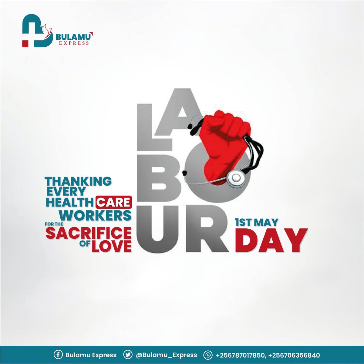 Today, we celebrate the hard work and dedication of healthcare professionals worldwide, who tirelessly strive to improve lives. Together, let's continue advancing e-health solutions for a healthier tomorrow. 

#LaborDay #eHealth #BulamuExpress