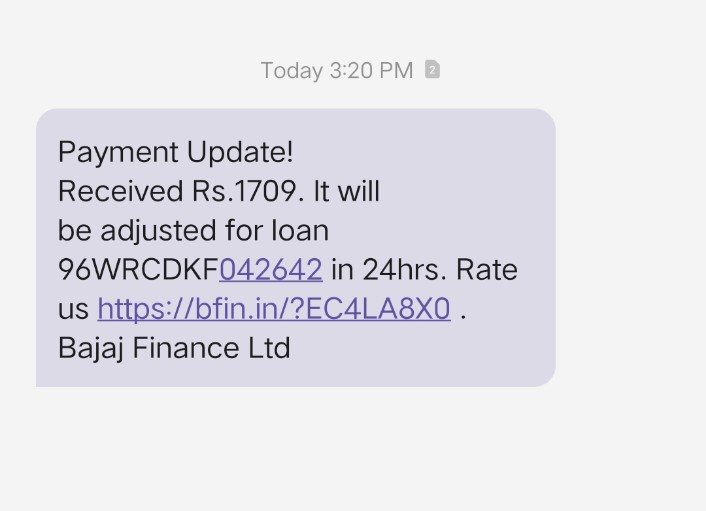 I have paid my installment in advance please update now.@Bajaj_Finserv