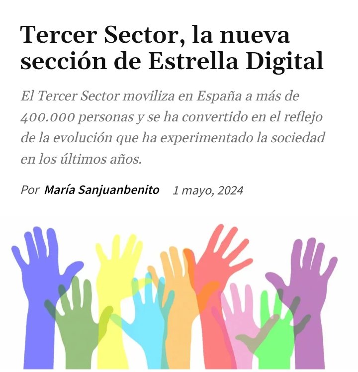 Un altavoz para fundaciones, asociaciones ONGs y voluntariados... @estrelladigital #tercersector