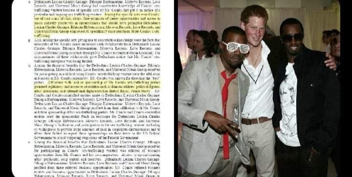 PRINCE HARRY WAS NAMED ON DIDDY IS CHILD TRAFFICKING CLIENT LIST DIDDY IS THE BLACK JEFFREY EPSTEIN