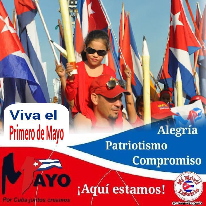 'Hay alegría, patriotismo, compromiso, se desborda la creatividad en los colectivos laborales, la respuesta de los trabajadores es ir, esta es una cita emancipadora. Llenaremos nuestras plazas este Primero de Mayo, las llenaremos'. #PorCubaJuntosCreamos #MiMóvilEsPatria