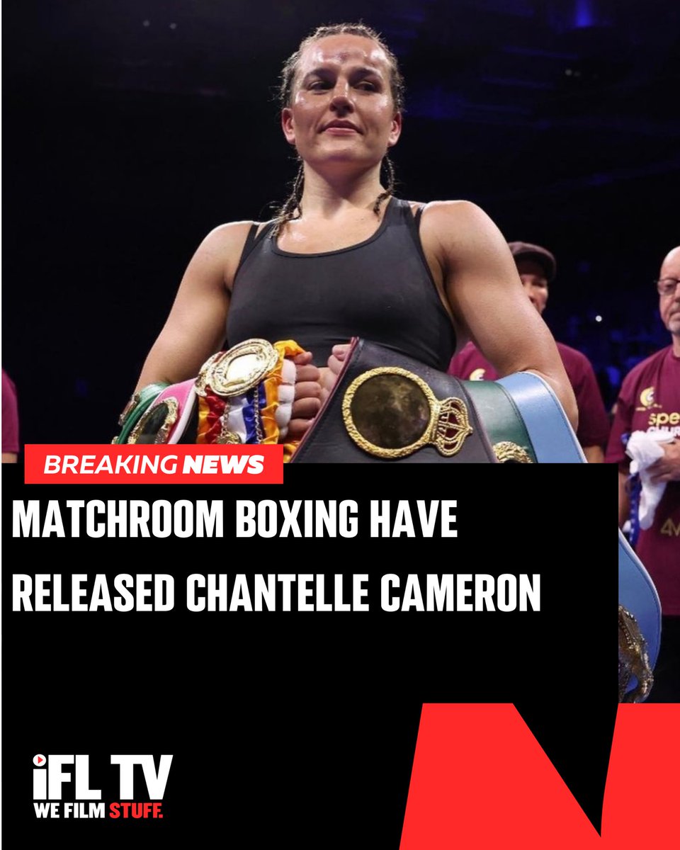 ‼️ Matchroom Boxing have confirmed they have reached an agreement & have now released Chantelle Cameron from her promotional deal.