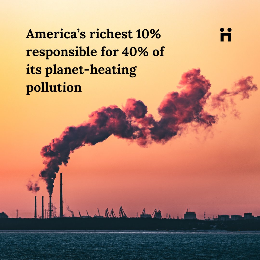 🌍💰 A study published by PLOS Climate finds that America's wealthiest 10% are responsible for nearly half of the nation's planet-heating pollution. Read the full article here: brnw.ch/21wJluu #ClimateAction #WealthInequality #EnvironmentalJustice