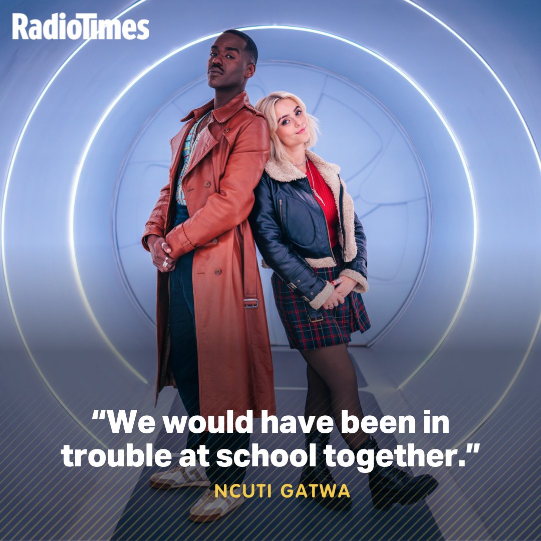 Ahead of their upcoming season of #DoctorWho, we caught up with Ncuti Gatwa and Millie Gibson who recounted the moment they met - and their instant connection. 

Read the full interview in this week's issue, on sale now.