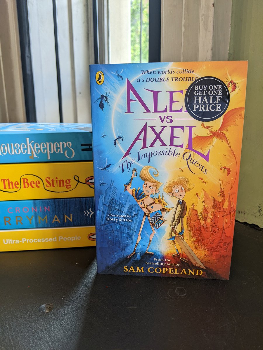 Our brilliant children's BOTM is #SamCopeland's Alex Vs Axel, a laugh-out-loud adventure following a monster-slaying hero and a schoolboy thrown into each other's worlds to undergo earth-shattering quests ⚔️ Perfect for fans of My Brother Is A Superhero and Crook Haven