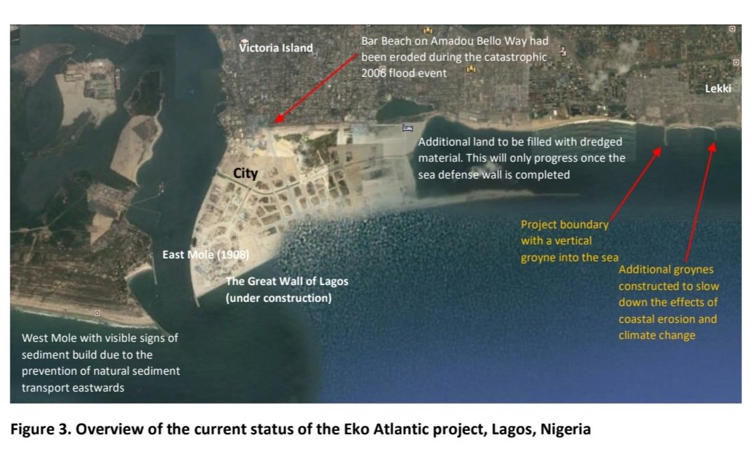 IamEriOluwa's tweet image. The federal government has jurisdiction over all navigable water bodies, excluding state governments. In Nigeria, it is against the law to construct within 100 meters of a riverbank or 250 meters of a coastline.

Additionally, whether or not the coastal road was constructed, Eko…