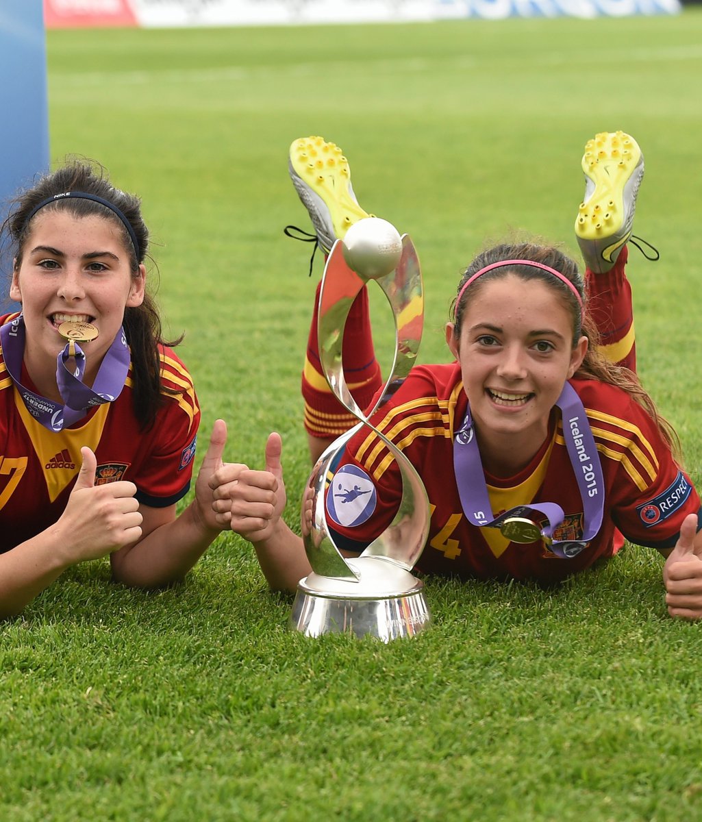🇪🇸🌟 Back at #U17WEURO in 2015 ⏪ 🔜 The 2024 finals in Sweden kick off on Sunday (5 May)
