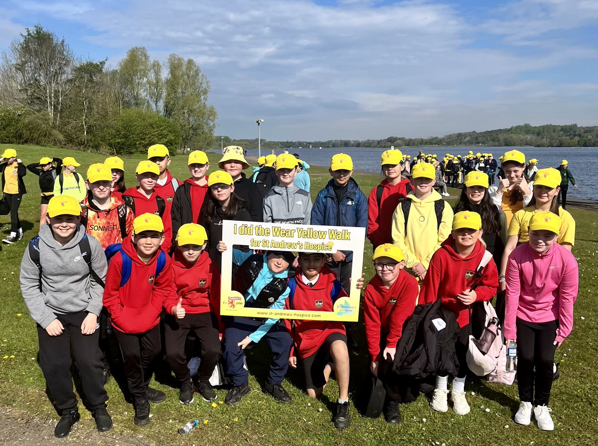 💛Good luck to all our P7 pupils as they join Provost Kenneth Duffy and Education Convener Michael McBride for the ‘Wear it Yellow Walk’ at Strathclyde Park today in support of @StAndrewHospice To learn more about the Hospice visit: ow.ly/6RfP50RtkFv