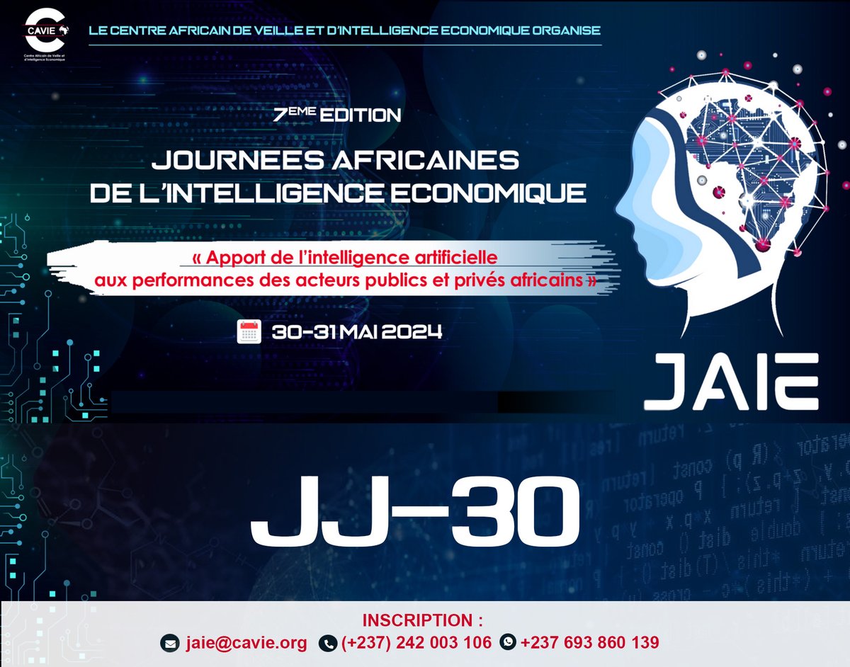 Pourquoi faut-il absolument participer aux #JAIE2024 ?

 Parce qu'elles signent l'entrée dans un nouveau monde, tant l'intelligence artificielle va bouleverser nos manières de penser, d'agir, de gagner.

Informations nécessaires à la participation sur les-jaie.info