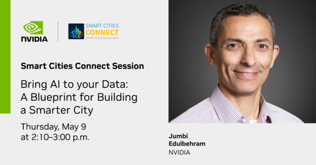 Join NVIDIA's Jumbi Edulbehram and Dell Technologies, EPICiO, and former Denver Mayor Michael Hancock for a panel discussion on implementing #computervision and #visionAI solutions in cities. Don't miss this insightful session at #SCC24! #nvidiasmartspaces bit.ly/3UoTZOr