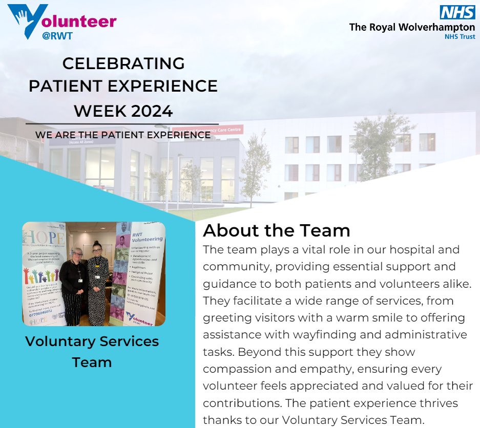 Our Voluntary Services Team plays a crucial role in patient experience with their compassion and dedication🌟Thank you for being the patient experience💙 #PatientExperienceWeek #PEW2024 #PXWeek @G12PRY @AndyR1ce