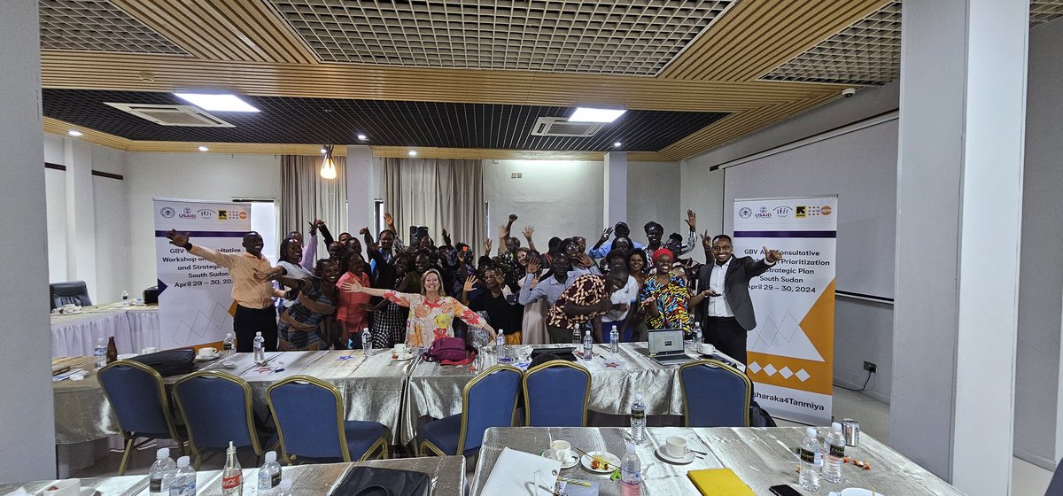 In the last two days, the South Sudan GBV AoR held a consultative workshop with the participation of the Ministry of Gender, Child and Social Welfare, GBV partners, and donors. We discussed and agreed on the GBV AoR's Strategic Plan and priority interventions, among other topics.