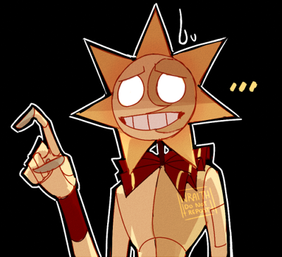 Tumblr ask reply doodle. When a grown ass person eats your glitter glue.. LOL
#fnaf #sundrop #sun #fnafsundrop #doodle #scribble