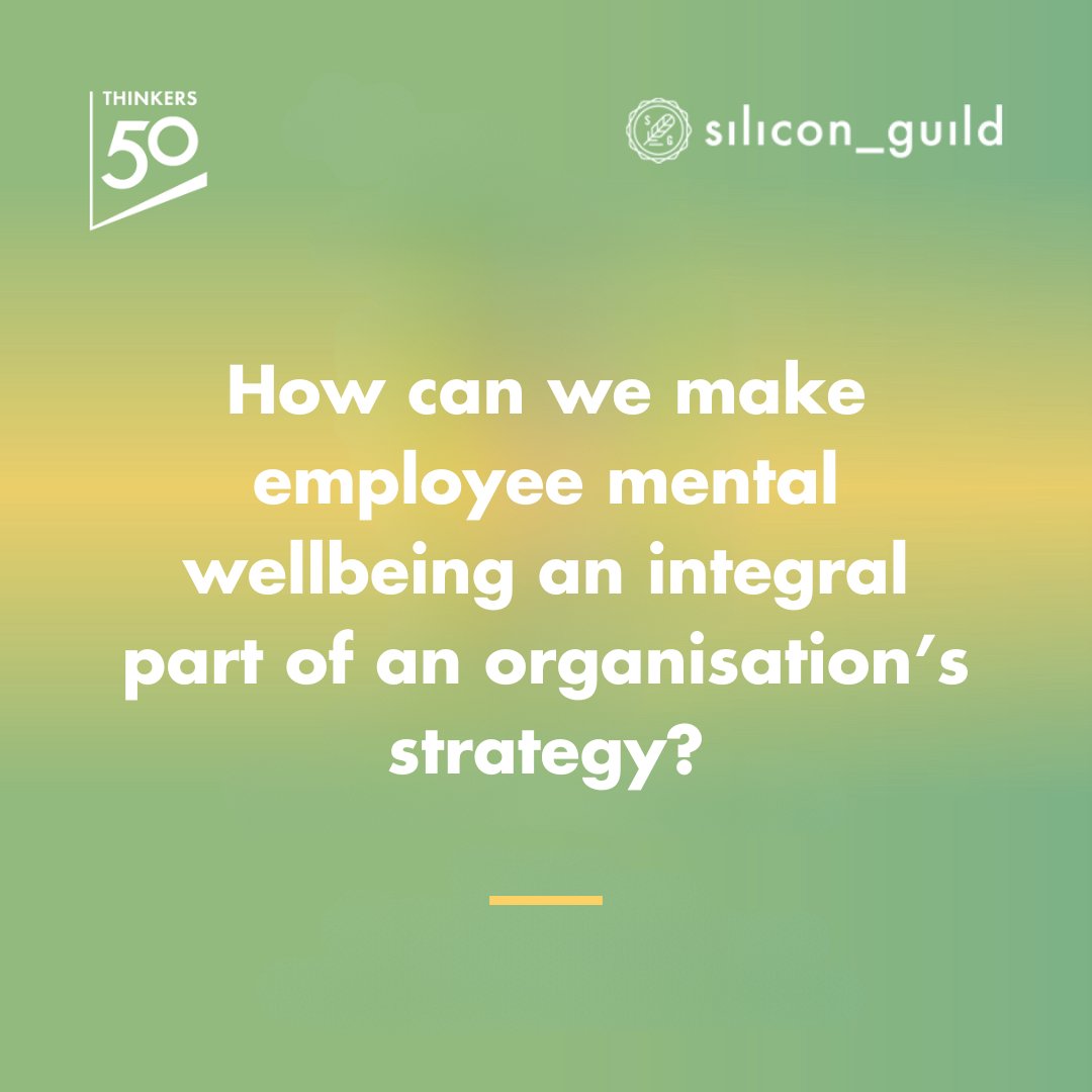 Culture eats strategy for breakfast, so how do we create a healthy one as part of the foundational business strategy? Join us, @SiliconGuild, moderator @morraam, & guests @rgmcgrath, Poornima Luthra, & @andrewhbarnes for #MindMatters on 7 May to find out: linkedin.com/events/7189254…