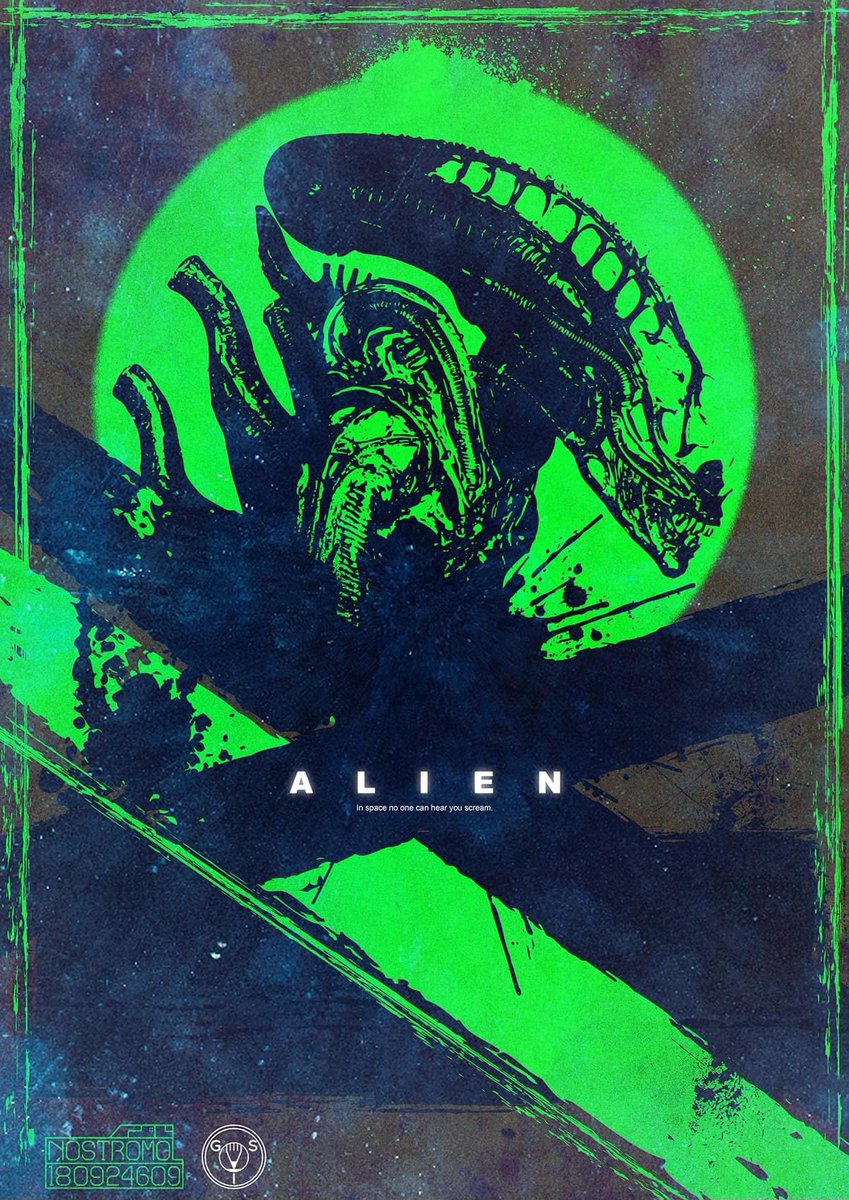 …slightly late to the party,but heres my artwork print in celebration of #ALIEN and its 45th anniversary…still my favourite creature design of all time… @aliensexpanded @PrintedinBlood @PosterSpy @PosterPosse @empiremagazine @totalfilm @STARBURST_MAG @gstone78