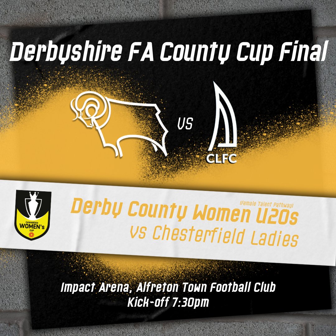 Our young #Ewes have a shot at silverware tonight!🏆 The U20s play @ChesterfieldLFC for the @DerbyshireFA County Cup. 📍 Impact Arena - Alfreton Town ⏳️ 19:30 kick-off 🎟 Adults £5/Concessions £3 #COYE | @DCCTOfficial