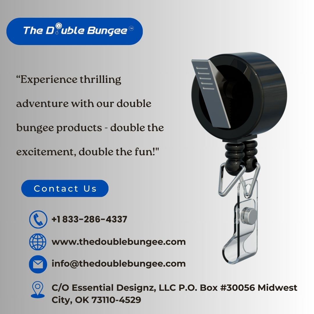 Visit our website: https://thedoublebungee.comThe Double Bungee” is a uniquely designed bungee for maintaining badges, keys (3-4 keys), or other small items that are frequently used by individuals.  #DoubleBungee #newdesigns #newproducts #patented #patentedtechnology