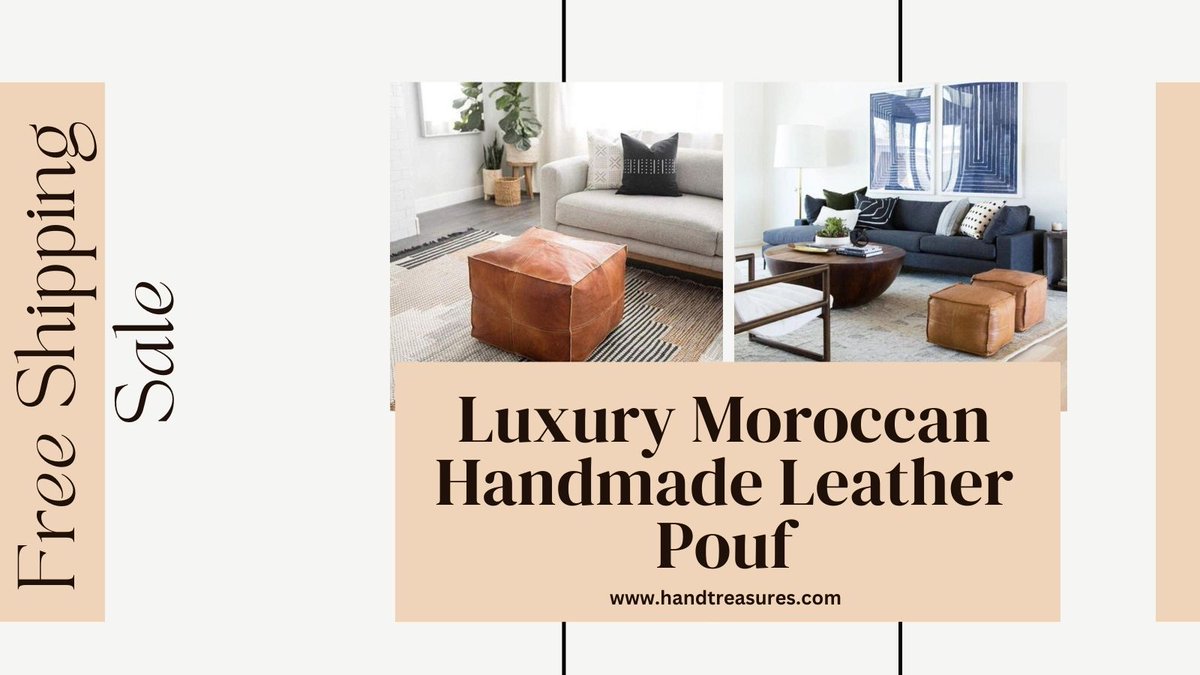Experience the ultimate in elegance and comfort with our luxury Moroccan handmade leather pouf. Each piece is crafted with the utmost precision and care Shop now👇
handtreasures.com/product/luxury…
.
.
#LuxuryLiving #MoroccanPouf #Handmade #love #ınstagood  #home #homedecor #handtreasure