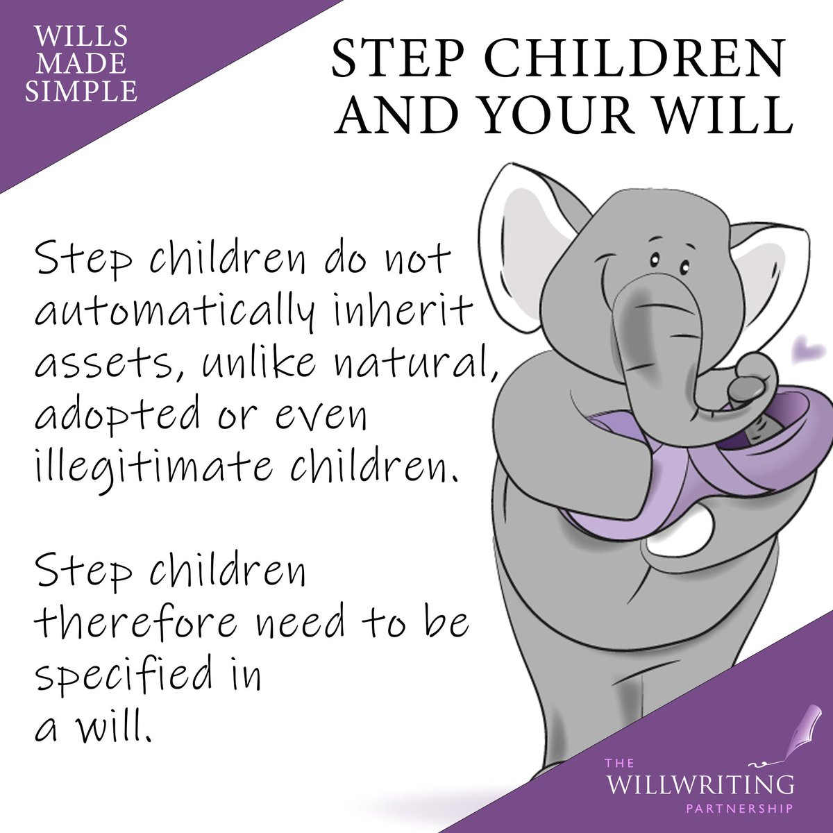 If you have a blended family you need to get your wills up to date.

twp.co.uk

#TWP #WillWriting #EstatePlanning #Willwritingbutfriendlier #WillsMadeSimple #EstatePlanning101