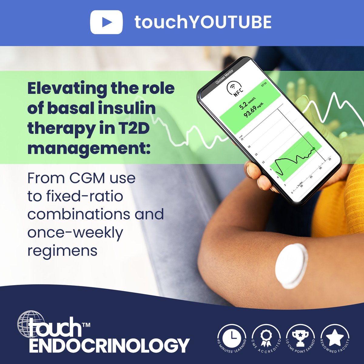 Have you seen our latest #YouTube video? Elevating the role of basal insulin therapy in T2D management: From CGM use to fixed-ratio combinations and once-weekly regimens Watch now: youtu.be/M6UM3M1YuDw #OnceWeeklyInsulin #T2D #InsulinTherapy #DiabetesManagement #MedEd